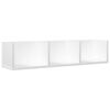 vidaXL Wall Cabinet White 75x18x16.5 cm Engineered Wood