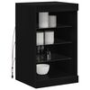 vidaXL Sideboard with LED Lights Black 41x37x67 cm