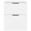 vidaXL Bedside Cabinets 2 pcs White 40x40x50 cm Engineered Wood