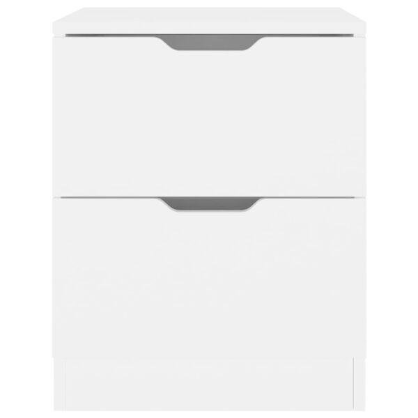 vidaXL Bedside Cabinets 2 pcs White 40x40x50 cm Engineered Wood