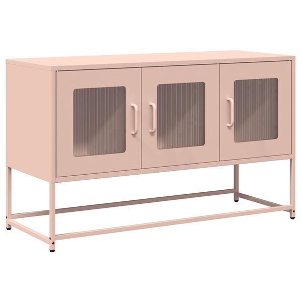 vidaXL TV Cabinet Pink 100.5x39x60.5 cm Cold-rolled Steel