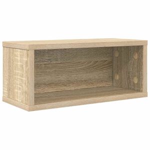 vidaXL CD Storage Rack Sonoma Oak 40 x 17 x 17 cm Engineered Wood