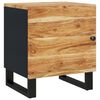 vidaXL Bedside Cabinet | Acacia wood grain, Black