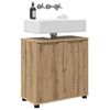 vidaXL Bathroom Basin Cabinet with Shelf Artisan Oak 60 x 30 x 60 cm