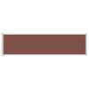vidaXL Patio Retractable Side Awning 600x160 cm Brown