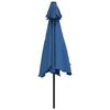 vidaXL Garden Parasol with Metal Pole 300 cm Azure