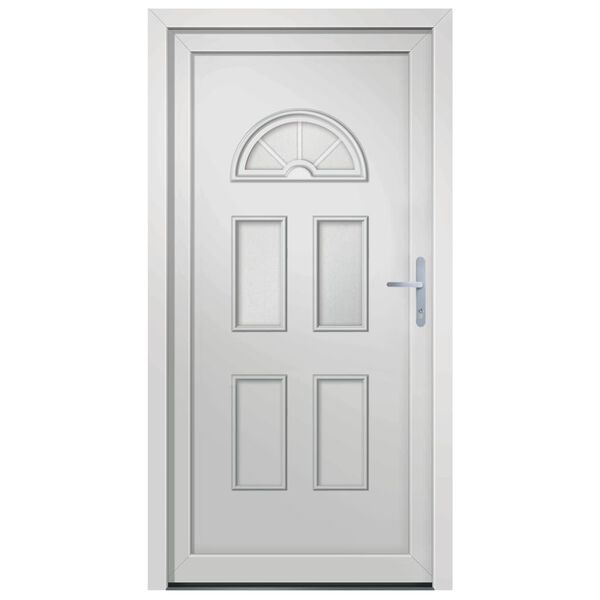 vidaXL Front Door White 88x200 cm PVC