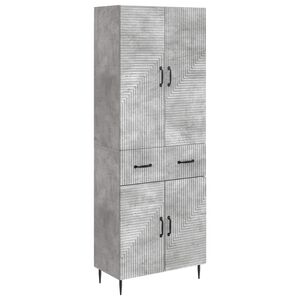 vidaXL Cabinet Set 2 pcs Concrete Grey Engineered Wood