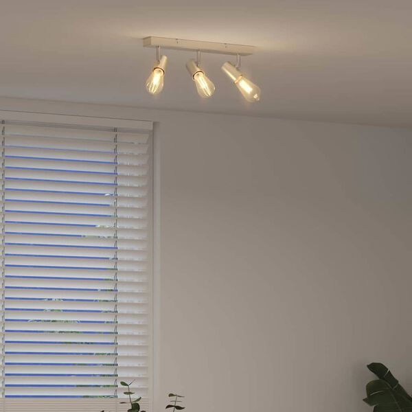 vidaXL Ceiling Spotlight Brush nickel 38 x 6.5 x 11.5 cm Steel