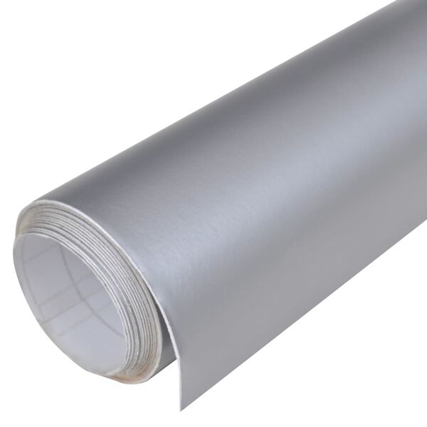vidaXL Car Films 2 pcs Matt Silver 100x150 cm+50x150 cm