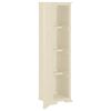 vidaXL Plastic Cabinet 40x43x164 cm Wood Design Angora White