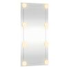 vidaXL Wall Mirror with LED Lights 30x60 cm Glass Rectangle