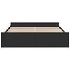 vidaXL Bed Frame with Drawers without Mattress Black 200x200 cm