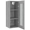 vidaXL Hanging Wall Cabinet Grey Sonoma 34.5x34x90 cm
