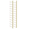 vidaXL Wall Mounted Wine Rack for 36 Bottles 2 pcs Gold Iron