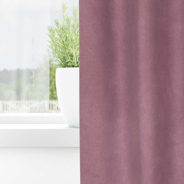 vidaXL Blackout Curtains 2 pcs Dark Pink 140 x 245 cm Velvet