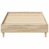 vidaXL Bed Frame No Mattress Sonoma Oak 90x200 cm Engineered Wood