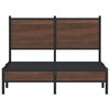 vidaXL Metal Bed Frame without Mattress Brown Oak 120x190 cm Small Double