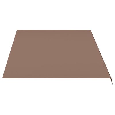 vidaXL Replacement Fabric for Awning Brown 5x3 m