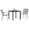 vidaXL Garden Dining Set 5 pcs Anthracite Steel