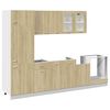 vidaXL 8 Piece Kitchen Cabinet Set Lyon Sonoma Oak Engineered Wood