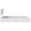 vidaXL Storage Bed with Headboard White 140 x 190 cm Engineered Wood