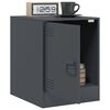 vidaXL Bedside Cabinets 2 pcs Anthracite 34.5x39x44 cm Steel