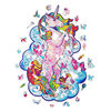 UNIDRAGON 313 Piece Wooden Jigsaw Puzzle Inspiring Unicorn King Size 31x41 cm