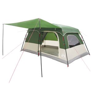 vidaXL Family Tent 10-Person Green Polyester and Steel