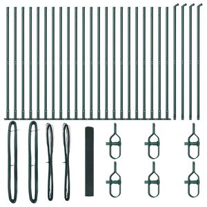 vidaXL Fence Post Green