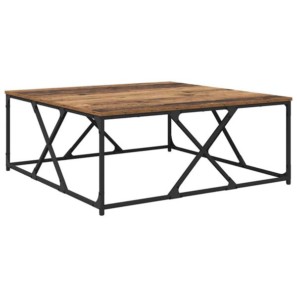 vidaXL Coffee Table Old Wood 100 x 100 x 40 cm Engineered Wood