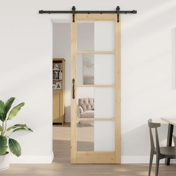 vidaXL Sliding Door ORKDAL Natural 78 x 232 cm