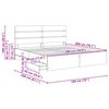 vidaXL Bed Frame with Drawer Sonoma Oak 180 x 200 cm Engineer Wood
