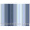 vidaXL Retractable Awning Blue and white 300 x 250 cm Fabric
