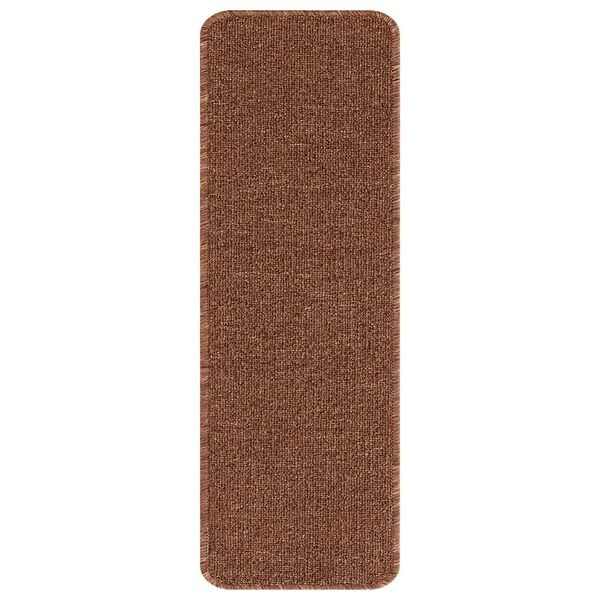 vidaXL Anti-slip Stair Mats Latex backing 15 pcs Yellow 60 x 25 cm PP