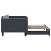 vidaXL Daybed with Trundle without Mattress Dark Grey 90x190 cm Single