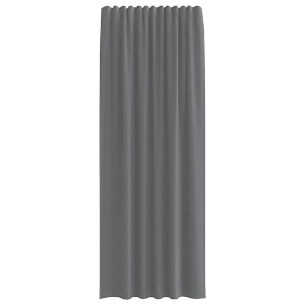 vidaXL Voile Curtains with Loops 2 pcs Dark Grey 140x260 cm