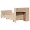 vidaXL Bed Frame without Mattress 75x190 cm Small Single Solid Wood Pine