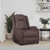 vidaXL Recliner Chair Brown Faux Leather