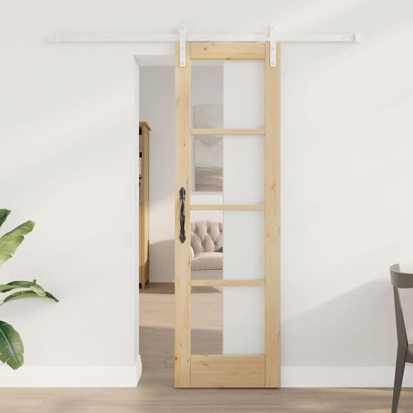 vidaXL Sliding Door ORKDAL Natural 61 x 198.5 cm