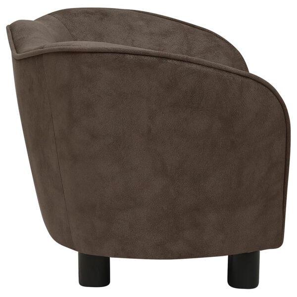 vidaXL Dog Sofa Brown 66x43x40 cm Plush