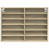 vidaXL Vitrine Cabinet Sonoma Oak 80x8.5x58 cm Engineered Wood