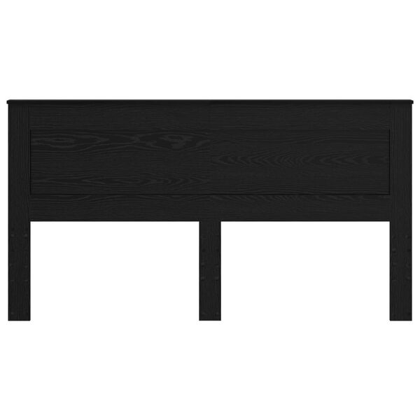 vidaXL Headboard with Headboard Black Oak 200 cm Engineered Wood