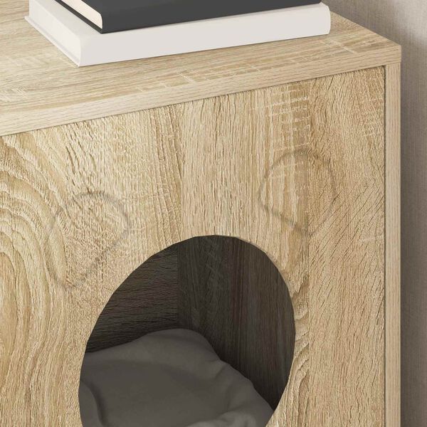 vidaXL Cat House Sonoma 42.5 x 40 x 53 cm Engineered Wood