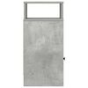 vidaXL Bedside Cabinets 2 pcs with Drawer Concrete Grey 25x31x66 cm
