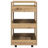 vidaXL Kitchen Trolley Artisan Oak 60 x 45 x 80 cm Engineered Wood