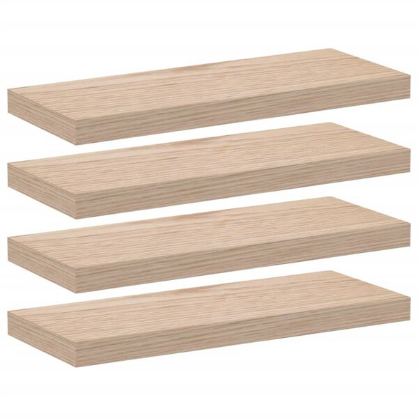 vidaXL Floating Shelves 4 pcs 60x23.5x4 cm Engineered Wood
