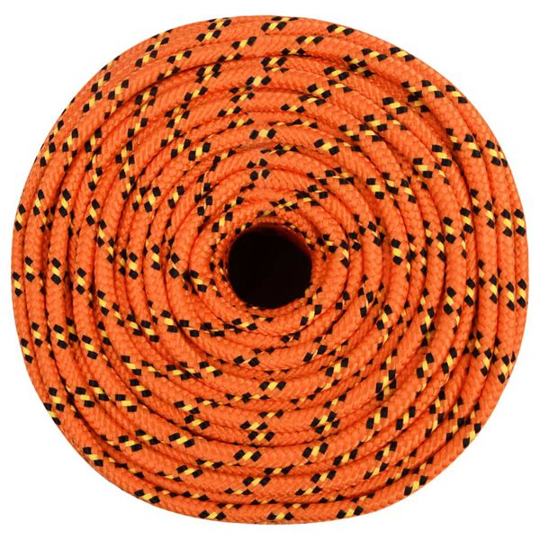 vidaXL Boat Rope Orange 8 mm 250 m Polypropylene