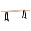 vidaXL Dining Table Legs A-Shaped 2 pcs Black 60x(72-73) cm Steel