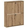 vidaXL Wall-Mounted Shoe Cabinet ALKMAAR 71 x 17 x 86 cm Artisan Oak